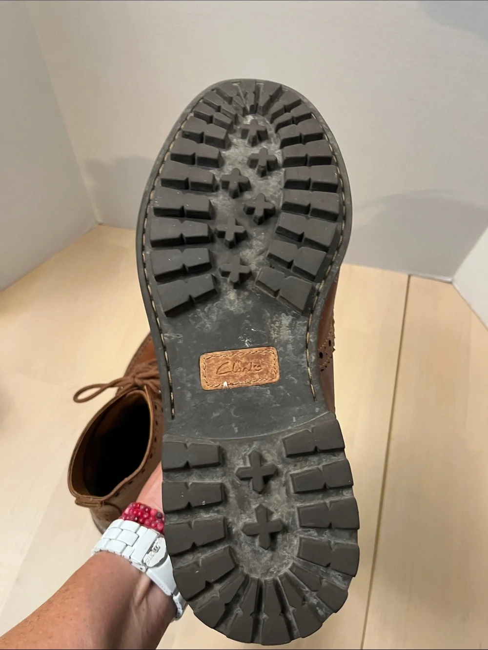 Clarks very gently